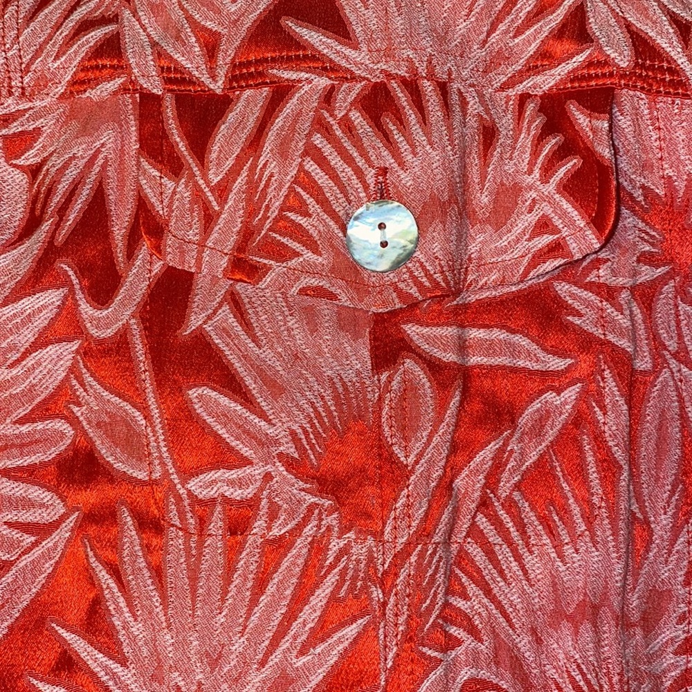 Chico’s Rayon/Silk Flowered Jacket - image 6